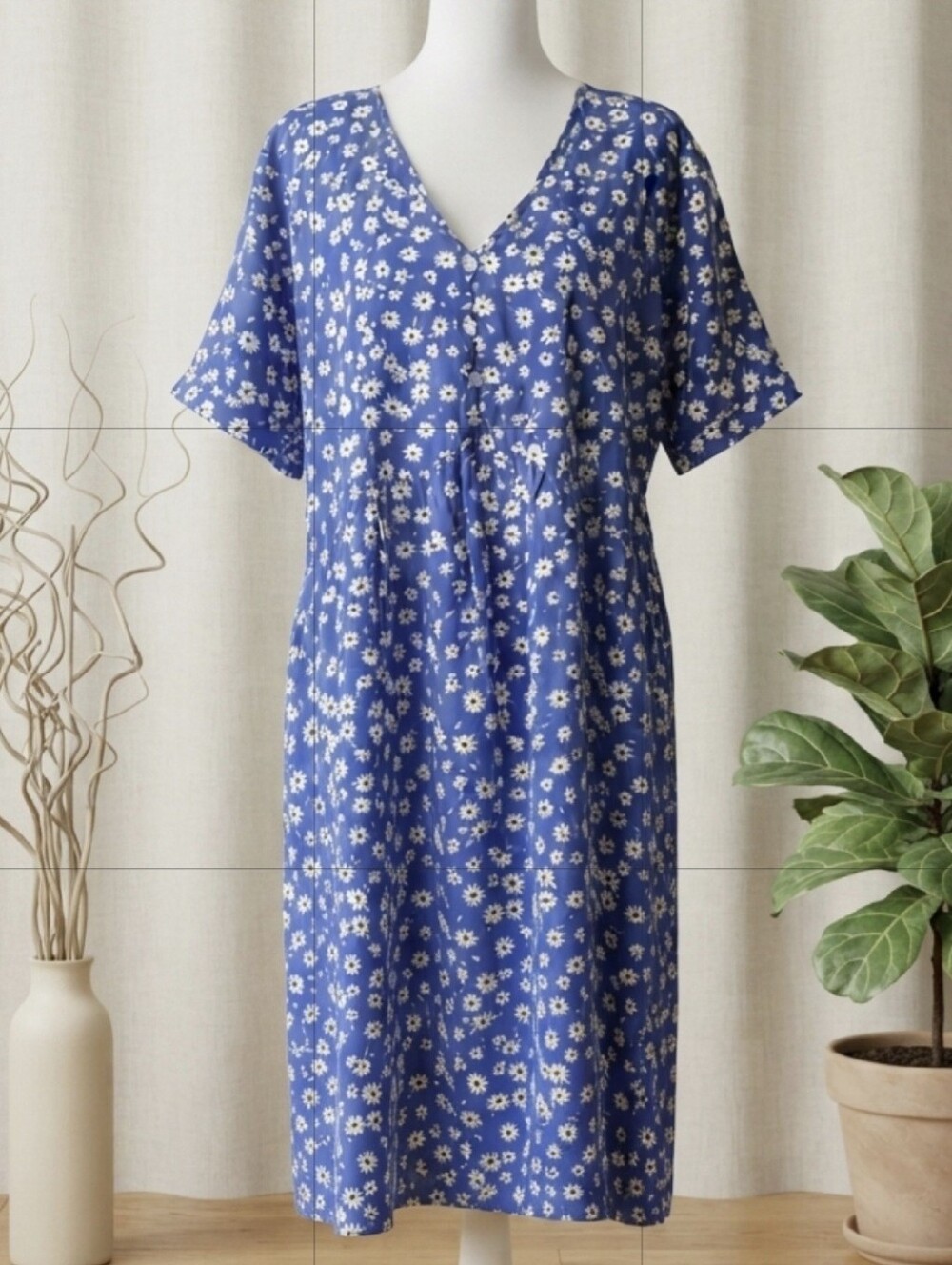 PRETTYGARDEN DAISY BLUE MINI DRESS SIZE XL NWOT COQUETTE GIRL COTTAGE CORE